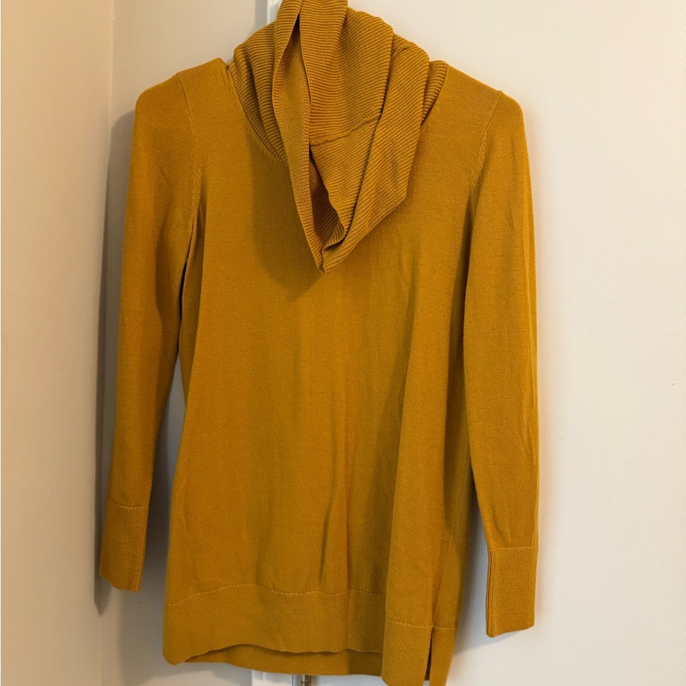 LOFT Golden Cowl Neck Sweater